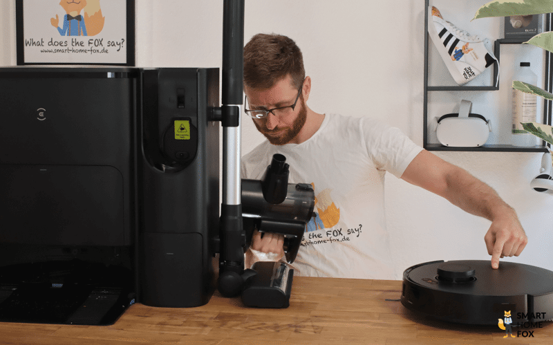 Die Fingerabdrücke sind am DEEBOT T30S nicht sichtbar.